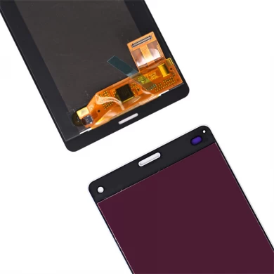 Venta caliente para Sony Z3 Pantalla compacta LCD Pantalla táctil digitalizador Montaje de teléfono móvil Negro