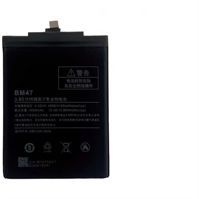 Venta caliente para xiaomi redmi 4x batería BM47 Teléfono Batería Reemplazo 4100mAh 3.85V