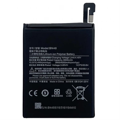 Горячие продажи для Xiaomi Redmi Note 6 Pro Батарея BN48 Замена аккумулятора BN48 3900mAh