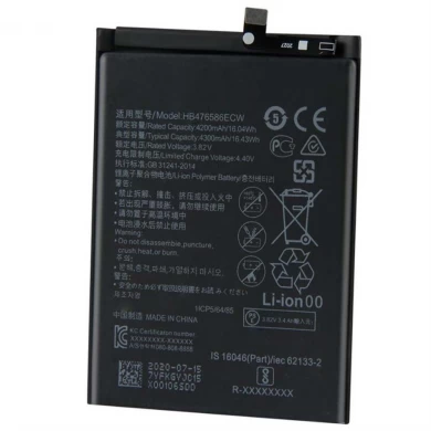 Batterie de téléphone portable HB476586ECT à la vente chaude HB476586CW pour Huawei Honor X10 4200mAh