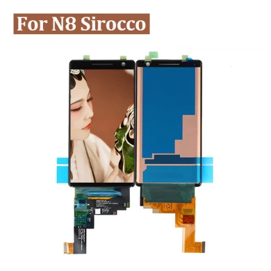LCD Pantalla táctil digitalizador Montaje de teléfono móvil Pantalla de repuesto para Nokia 8 Sirocco