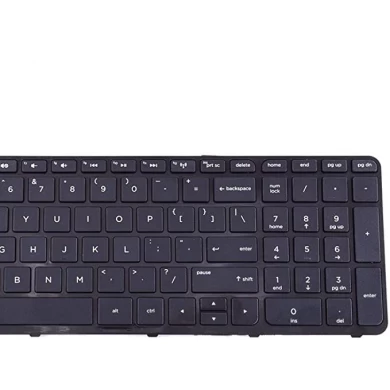 لوحة مفاتيح محمول ل HP Pavilion 250 G3،255 G3،250 G2،255 G2 15-D 15-E 15-E 15-R 15-N 15-S 15-S 15-H 15-A Series لوحة المفاتيح الأمريكية مع الإطار