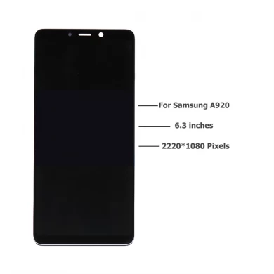 LCD para Samsung Galaxy A9 2018 920 OLED Pantalla táctil Digitalizador Montaje de teléfono móvil Reemplazo OEM TFT