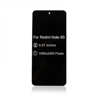 LCD per Xiaomi Redmi Nota 9S Display Digitizer LCD Touch Screen Assemblaggio del telefono cellulare