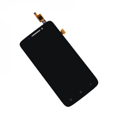 شاشة LCD لمس الشاشة محول الأرقام الهاتف التجمع قطع الغيار عرض لينوفو S650 4.7 "أسود أبيض