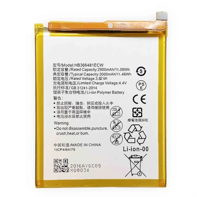 Bateria de Li-ion para Huawei Honra 7A Y6 2018 HB366481ECW 3.8V 3000mAh Bateria do telefone móvel