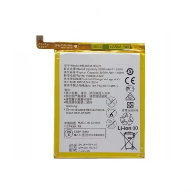 Li-Ion-Batterie für Huawei-Ehre 8 HB366481ECW 3.8V 2900mAh-Mobiltelefon-Akku-Ersatz