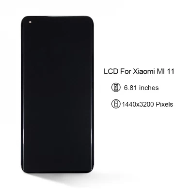 Xiaomi Mi 11 için Cep Telefonu Dokunmatik Ekran Digitizer Meclisi Aksesuarları ile LCD Ekran