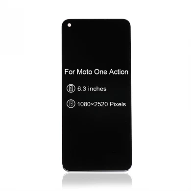 Teléfono móvil LCD para Moto One Acción LCD Pantalla Táctil Digitalizador Reemplazo de montaje