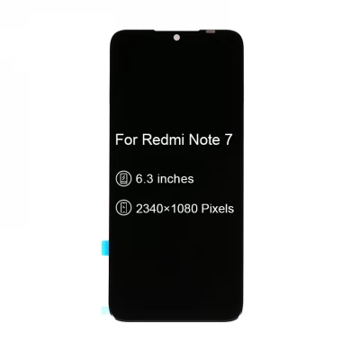 LCD do telefone móvel para xiaomi redmi nota 7 pro nota 7 com conjunto de tela de toque 6.3 "preto