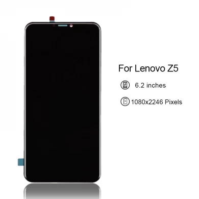 Tela LCD do telefone móvel para Lenovo Z5 LCD com conjunto de digitador de exibição da tela de toque