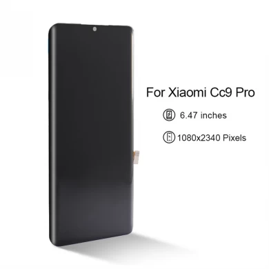 Conjunto de exibição de tela de toque LCD de telefone celular para Xiaomi Nota 10 / Nota 10 Pro CC9 Pro LCD