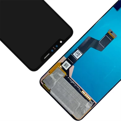 LCDs do telefone móvel com exposição de quadro para LG G8S LCD Touch Screen Digitizer Montagem Preto / Branco