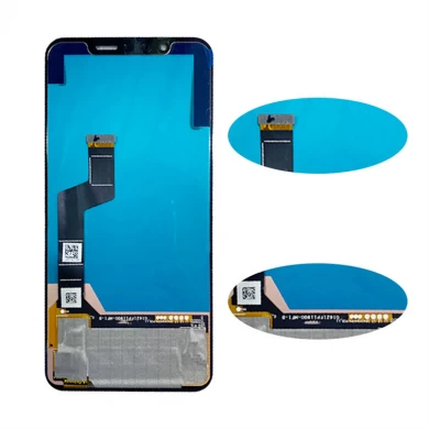 LCDs do telefone móvel com exposição de quadro para LG G8S LCD Touch Screen Digitizer Montagem Preto / Branco