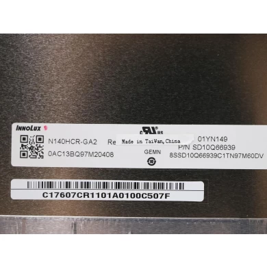 N140HCR-GA2 14.0 بوصة LCD إطار ضيق EDP 30Pins شاشة الكمبيوتر المحمول