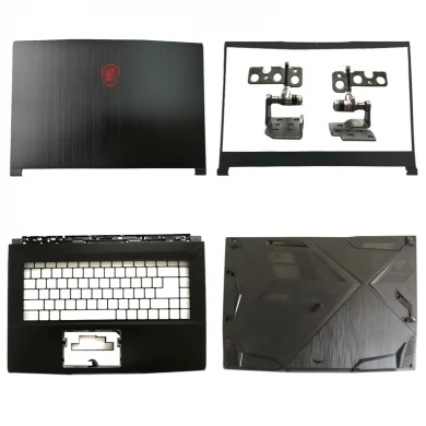 Neue LCD-Back-Abdeckung / Front-Lünette / Scharniere / Palmrest / Boden für MSI GF63 8RC 8RD GF63VR MS-16R1 Black Top Case