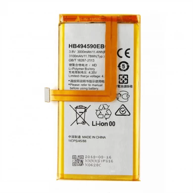 Nueva batería HB494590EBC 3100mAh para Huawei Honor 7 Teléfono móvil Reemplazo de la batería