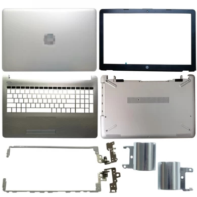 Neue LCD-Back-Abdeckung / Front-Lünette / Scharniere / Palmrest / Bottom Case für HP 15-BS 15T-BS 15-BW 15Q-BU 15-RA-Back-Abdeckung 924892-001 Silber