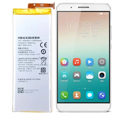 새로운 도매 공장 3100mah HB4242B4EBW 휴대 전화 배터리 Huawei 명예 4x