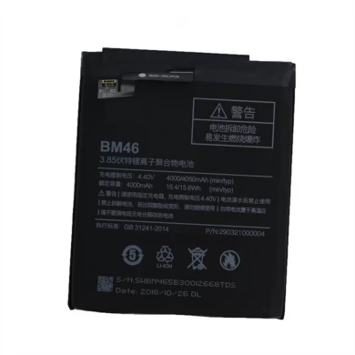 Novo preço de fábrica de atacado 4050mAh BM46 bateria de telefone móvel para xiaomi redmi nota 3