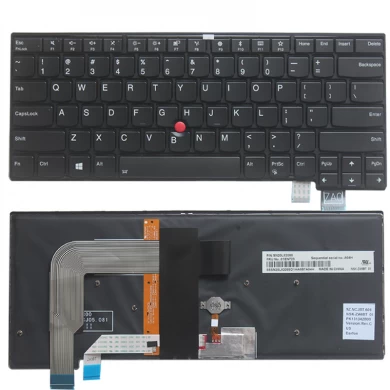 Neue Original US-Tastatur für Lenovo ThinkPad T460s 01DE723 mit Backlit mit Rahmen