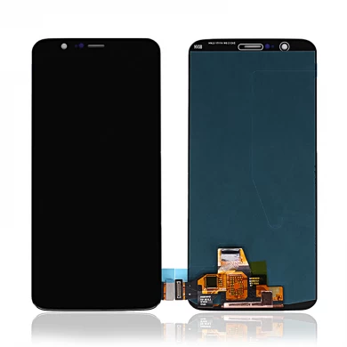 Teléfono móvil OLED LCD para OnePlus 5T A5010 Montaje digitalizador digitalizador LCD Pantalla táctil Negro