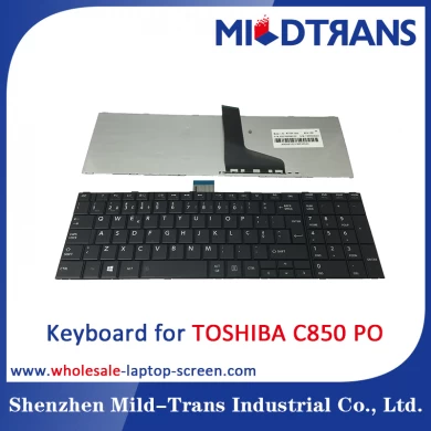 Teclado do portátil de po para Toshiba C850