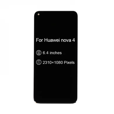 Huawei Nova 4 LCD V20 디스플레이 명예보기 20 LCD 스크린 터치 패널 디지타이저 어셈블리