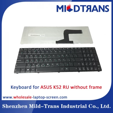 RU teclado portátil para Asus K52 sem moldura
