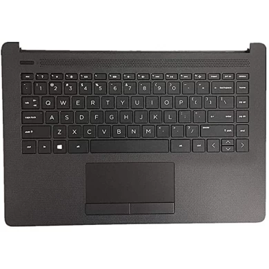 替换HP 14-cm 14t-cm 14z-cm 14-ck 14-ck 14-ck 14-c cm 14-dg 14q-cs 14q-cy笔记本电脑大写袖名式键盘组装部分L23239-001 6070b1306301顶盖黑色