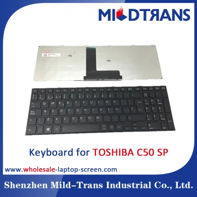 Teclado del ordenador portátil del SP para Toshiba C50