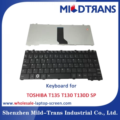 Teclado del ordenador portátil del SP para Toshiba T135 T130 T130D