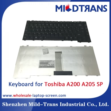 Teclado del ordenador portátil del SP para Toshiba A200 A205