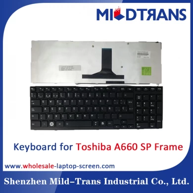 Teclado del ordenador portátil del SP para Toshiba A660