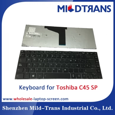Teclado del ordenador portátil del SP para Toshiba C45