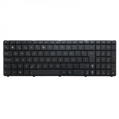 西班牙笔记本电脑键盘华硕x53 x54h k53 a53 n53 n60 n61 n71 n73s n73j p52 p52f p53s x53s a52j x55v x54hr x54hy n53t黑色