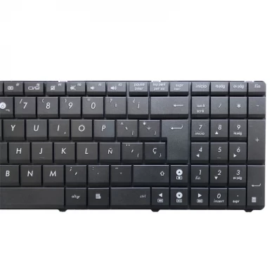 西班牙笔记本电脑键盘华硕x53 x54h k53 a53 n53 n60 n61 n71 n73s n73j p52 p52f p53s x53s a52j x55v x54hr x54hy n53t黑色