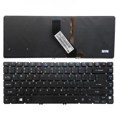 Teclado dos EUA para Acer para Aspire V5-471 471G 471PG V5-431 M5-581 Laptop Keyboard Backlight