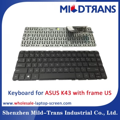 US-Laptop-Tastatur für ASUS K43 mit Rahmen