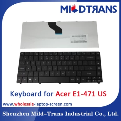 Teclado del ordenador portátil de los e.e.u.u. para Acer E1-471