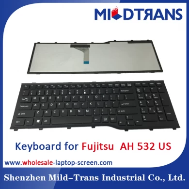 Teclado del ordenador portátil de los e.e.u.u. para Fujitsu AH532