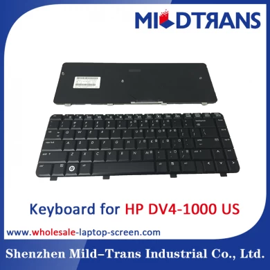 Teclado del ordenador portátil de los e.e.u.u. para HP DV4-1000