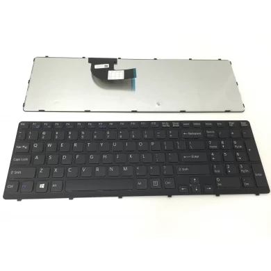Sony SVE151 siyah için ABD Laptop klavye