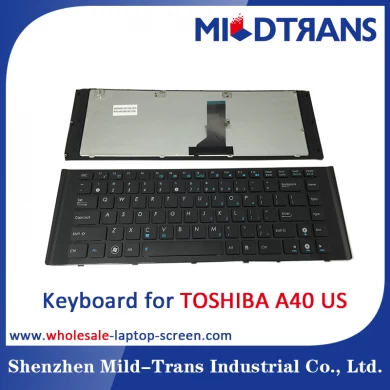 Teclado del ordenador portátil de los e.e.u.u. para Toshiba A40