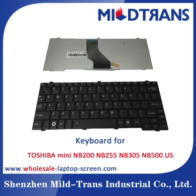 Teclado del ordenador portátil de los e.e.u.u. para Toshiba mini NB200 NB255 NB305 NB500