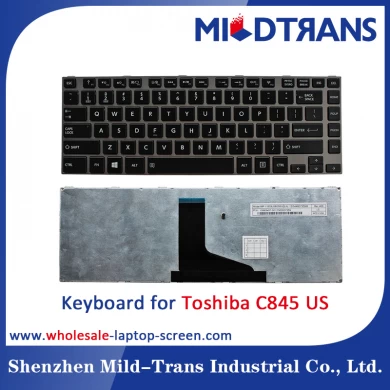 Clavier d'ordinateur portatif des USA pour Toshiba C845