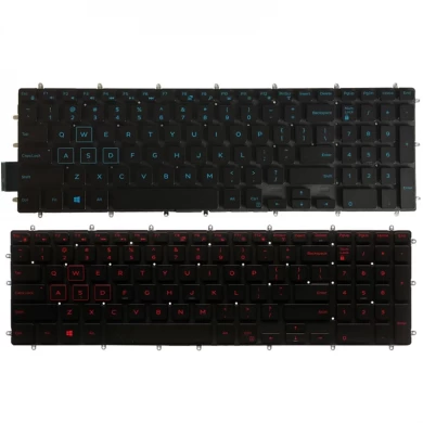 EUA Novo teclado para Dell Inspiron G3 15 3579 3779 G5 15 5587 G7 15 7588 Teclado de laptop azul / vermelho com backlit