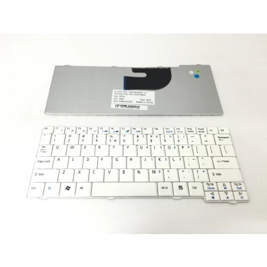 Teclado del ordenador portátil blanco de los e.e.u.u. para Acer 531