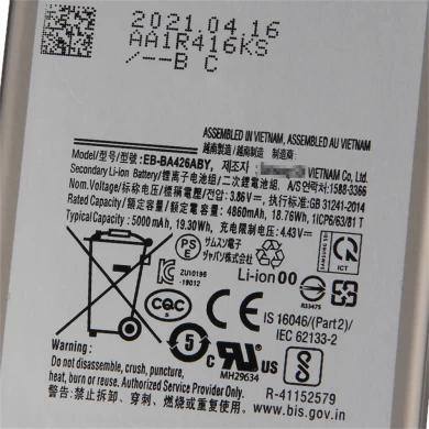 Оптовая аккумулятор для Samsung Galaxy A42 A32 A72 Смера сотового телефона EB-BA426ABY 5000mAh