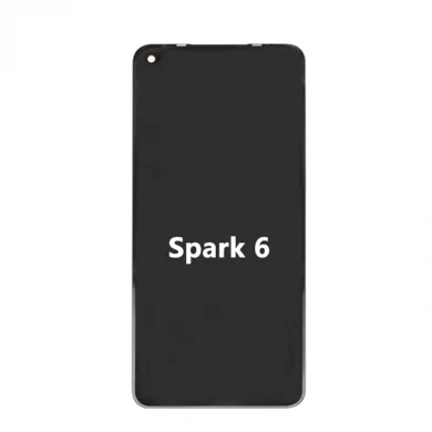 Toptan Tecno Spark 6 Telefon LCD Ekran Dokunmatik Ekran Digitizer Meclis Değiştirme